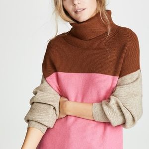 Free People Softly Structured Colorblock Sweater